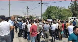 ادامە تظاهرات در سلیمانیە در اعتراض بە عدم پرداخت حقوق بە حقوق بگیران