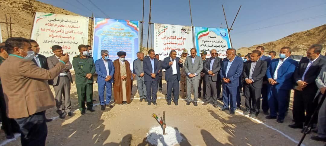 کلنگ‌زنی چهارخطه کردن مهران دهلران