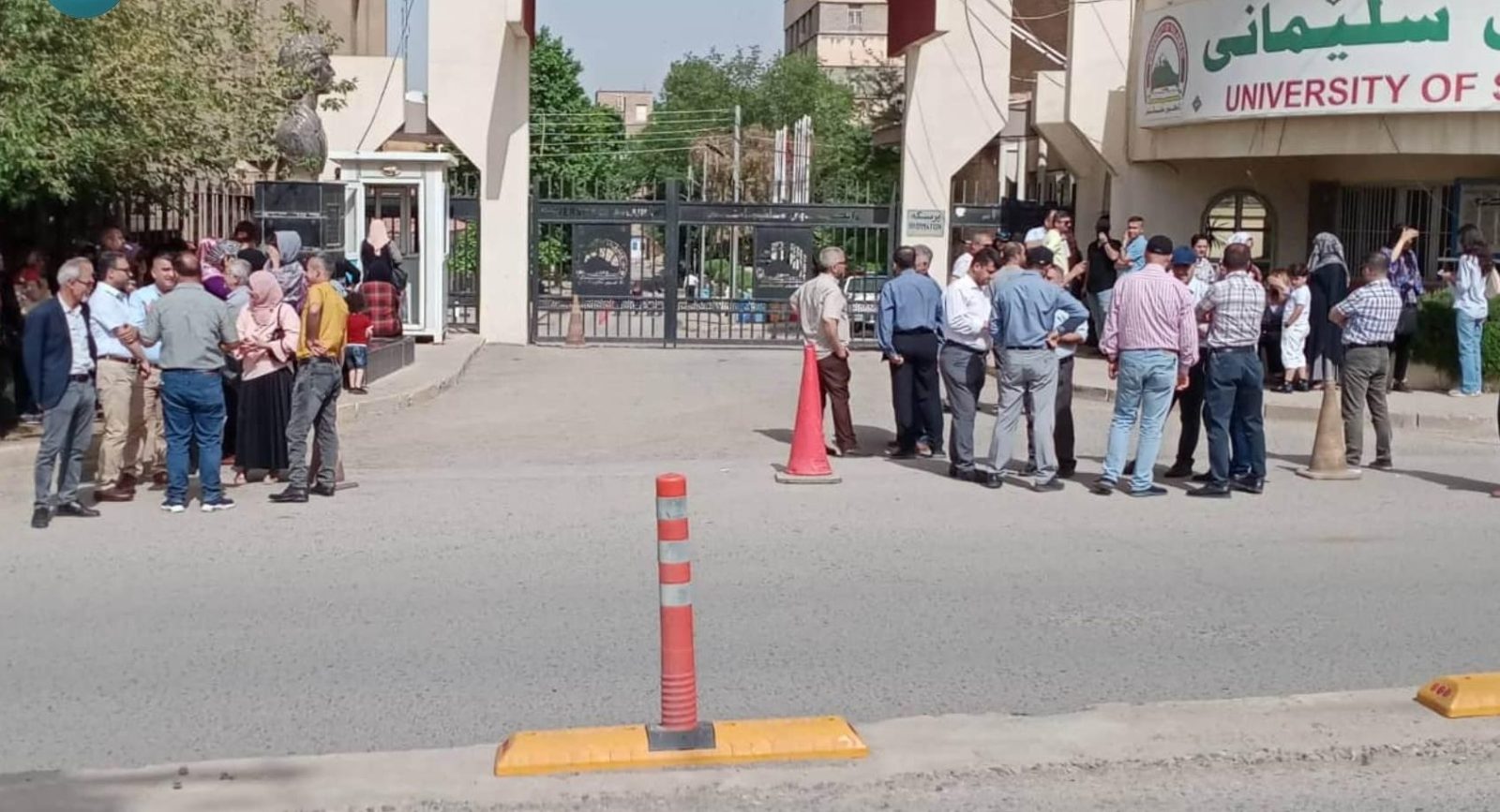تظاهرات حقوق بگیران در سلیمانیە در اعتراض بە عدم پرداخت حقوق ازسرگرفتە شد