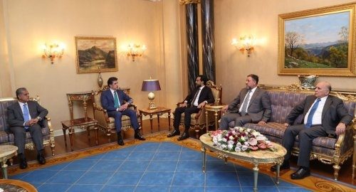 رایزنی نچیروان بارزانی و محمدالحلبوسی و خمیس خنجر دربارە تحولات عراق