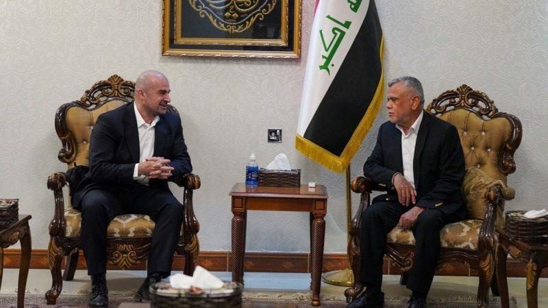 بافڵ تاڵەبانی و هادی عامری دوایین پێشهاتە سیاسییەكانی عێراق تاوتوێ دەکەن