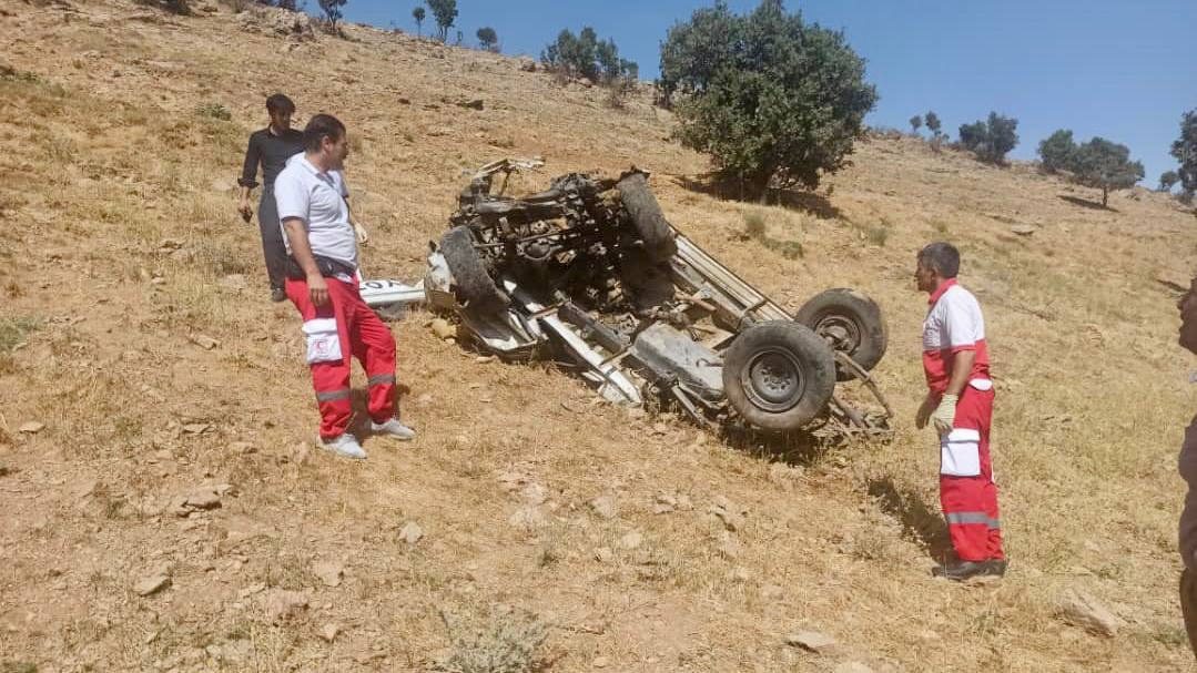 5 فوتی طی سقوط خودرو به دره در محور مهاباد بە سردشت