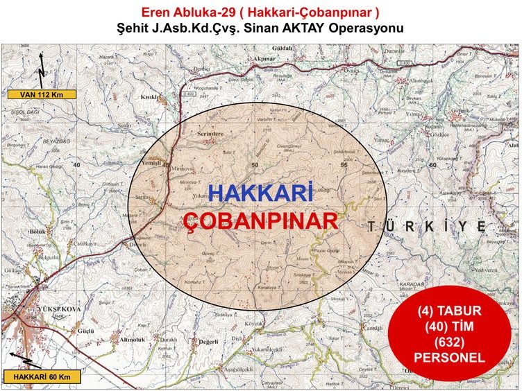 آغاز عملیات جدید در چوپان پینار حکاری