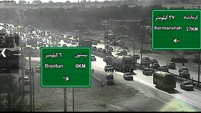 ترافیک نیمه سنگین در محورهای مواصلاتی  کرمانشاه