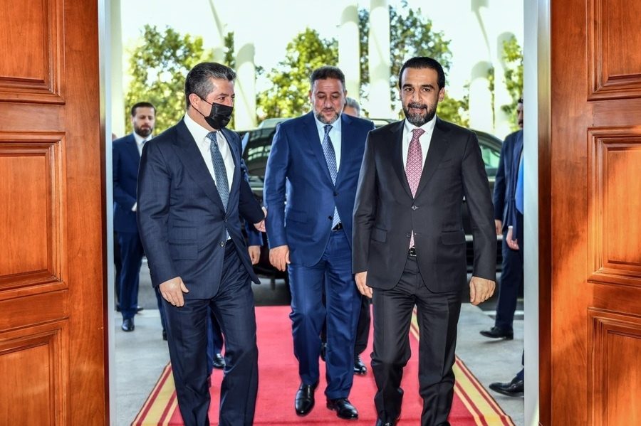 سەرۆکی حکوومەتی هەرێمی کوردستان و سەرۆکی پەرلەمانی عێراق کۆ بوونەوە