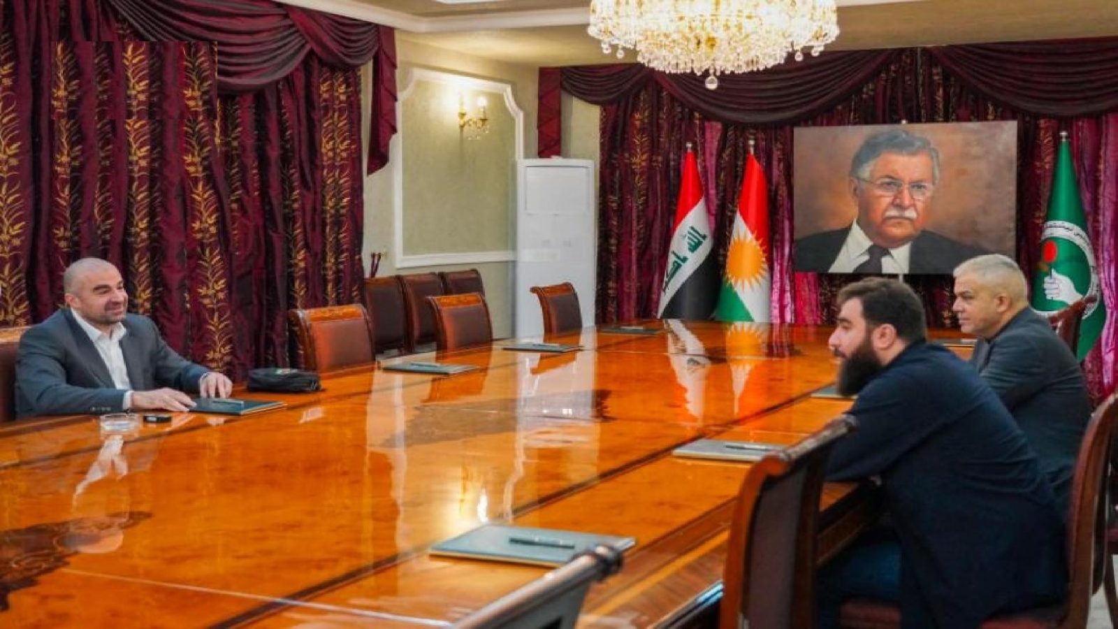 سەرۆکی یەکێتی و ئەمینداری گشتیی بزووتنەوەی بابلیون دوایین گۆڕانکارییەکانی عێراق تاوتوێ دەکەن