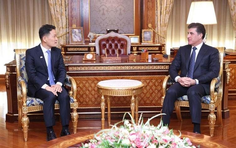 نێچیرڤان بارزانی و کۆنسوڵی نوێی کۆریای باشوور کۆ بوونەوە