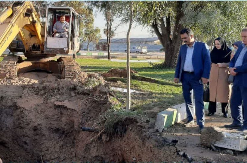 خط انتقال آب کرمانشاه شکست