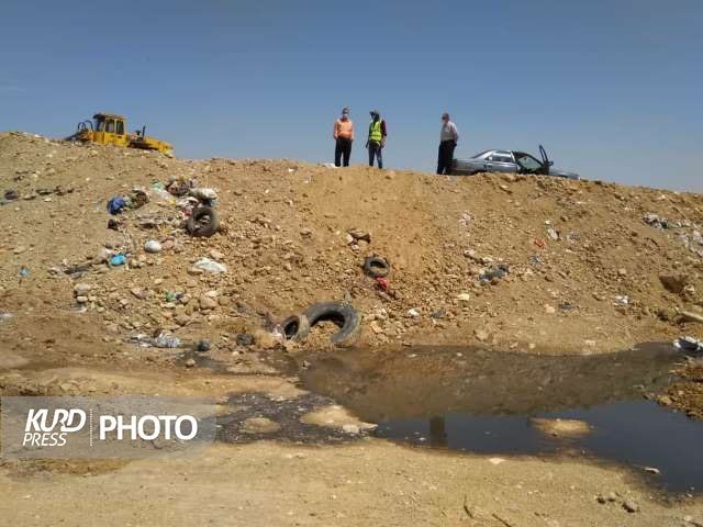 سایت مشترک پسماند مهاباد و میاندوآب همچنان بلای جان محیط زیست!