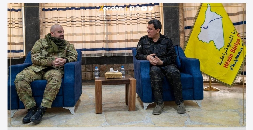 PUK president meets SDF Commander-in-Chief