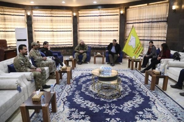 دیدار بافل طالبانی ازمناطق  شمال و شرق سوریه