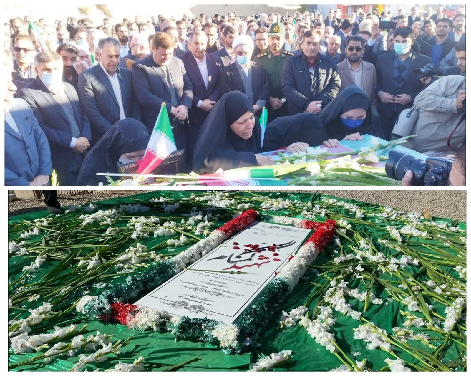 دو شهید گمنام دفاع مقدس در ایلام به خاک سپرده شدند