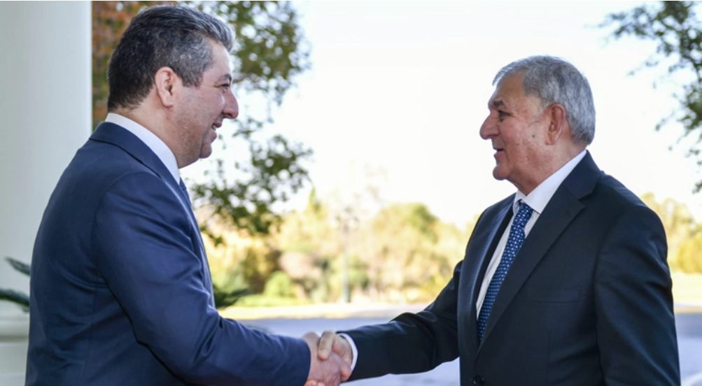 بررسی آخرین تحولات عراق در دیدار عبدالطیف رشید  با مسرور بارزانی  در بغداد