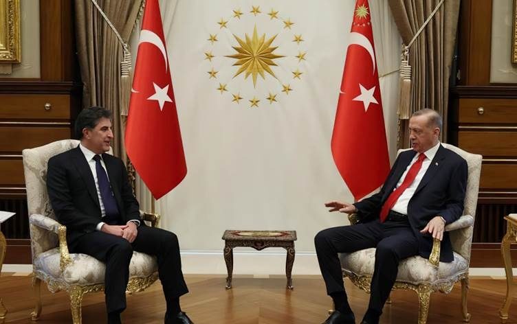 رجب طیب اردوغان از نچیروان بارزانی استقبال کرد