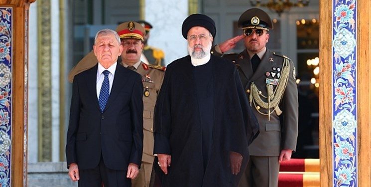ئیبراهیم ڕەئیسی لە تاران پێشوازیی لە سەرۆک‌کۆماری عێراق کرد