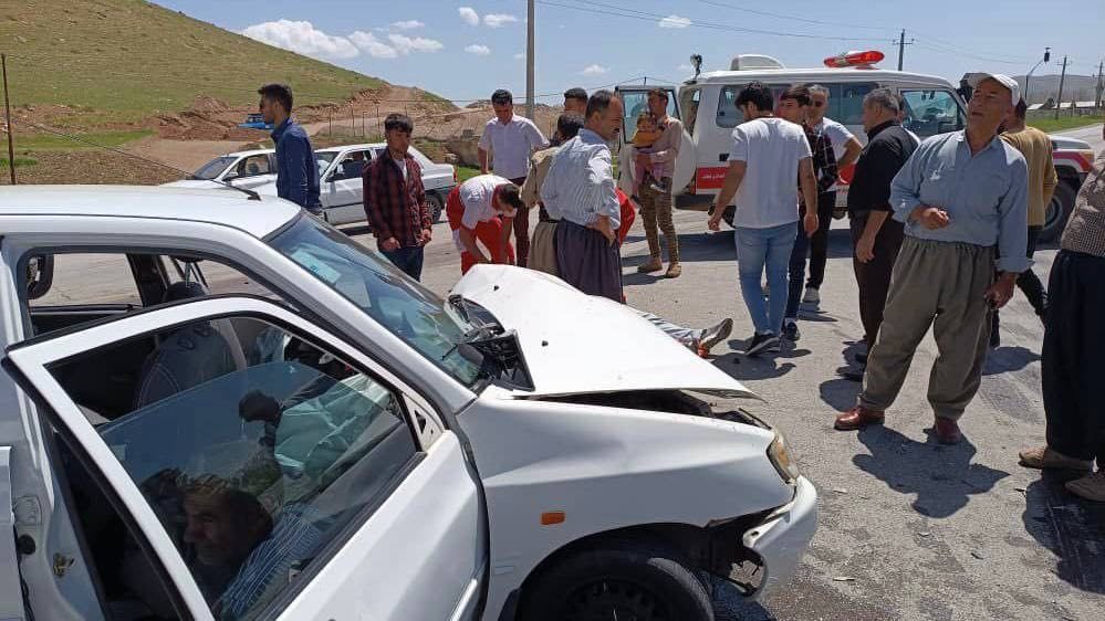 کشته شدن ۳ نفر در تصادف محور مهاباد به بوکان