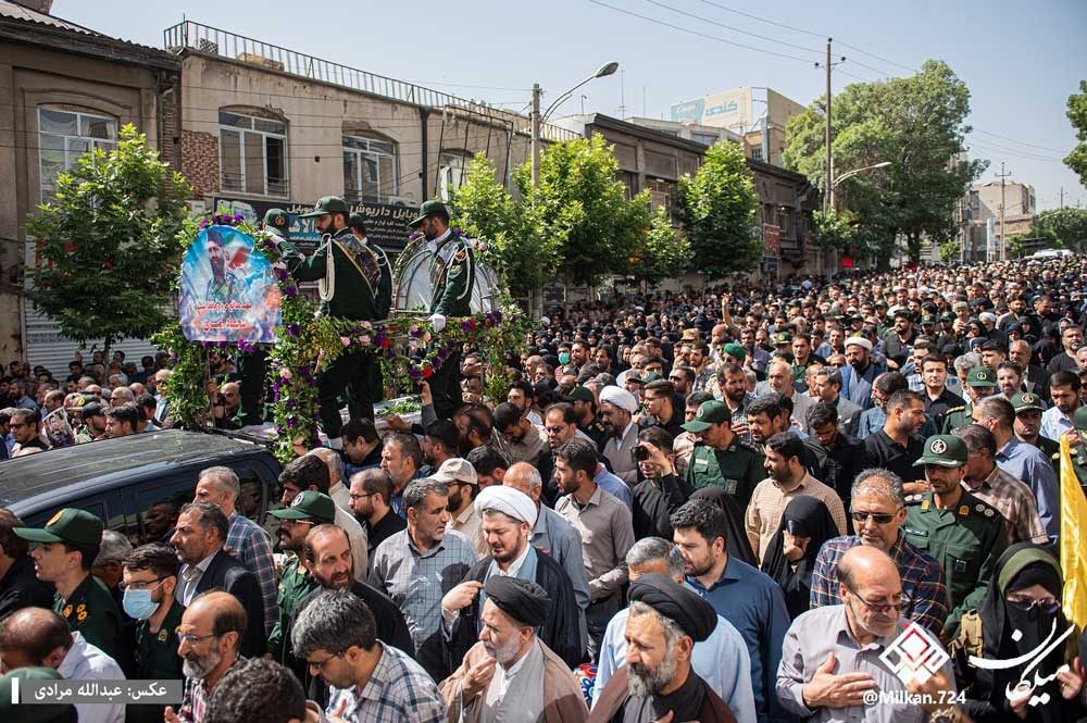 پیکر  شهید سجاد امیری، در کرمانشاه تشییع شد