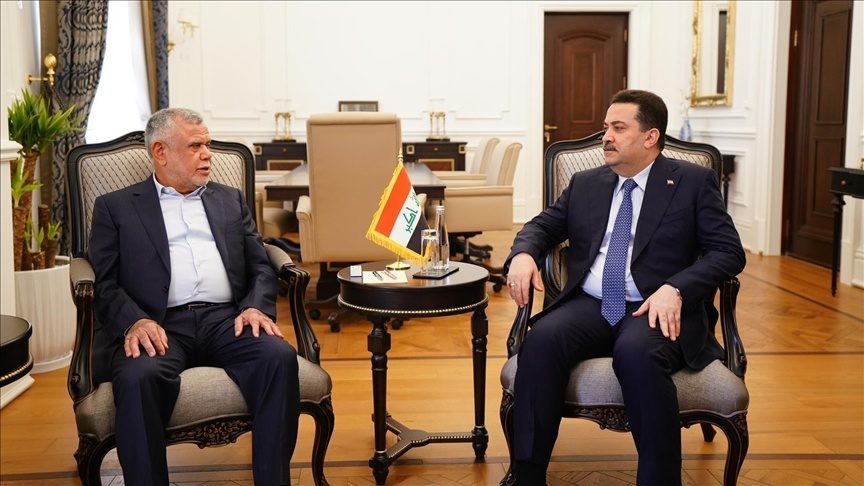 دیدار و گفتگوی میان رئیس ائتلاف فتح و نخست وزیر عراق