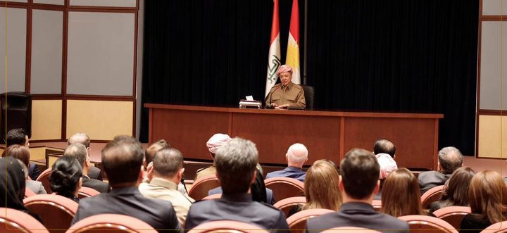 مەسعوود بارزانی لەگەڵ نوێنەرانی پێشووی پارتی دیموکراتی کوردستان لە پەرلەمان، کۆ بۆوە