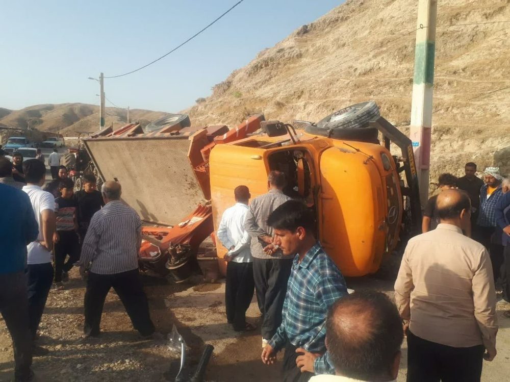 مرگ شهروند دره شهری به خاطر واژگونی جرثقیل