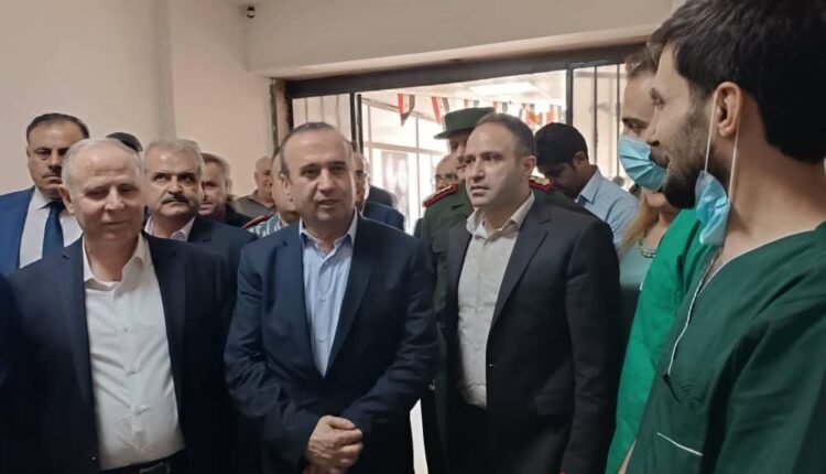 بازدید هیأتی از وزرای دولت سوریه از شهر حسکه در کردستان سوریه