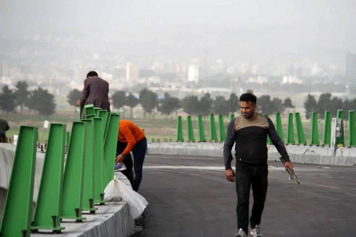اولین لاین تقاطع "سپاه پاسداران" کرمانشاه بازگشایی شد