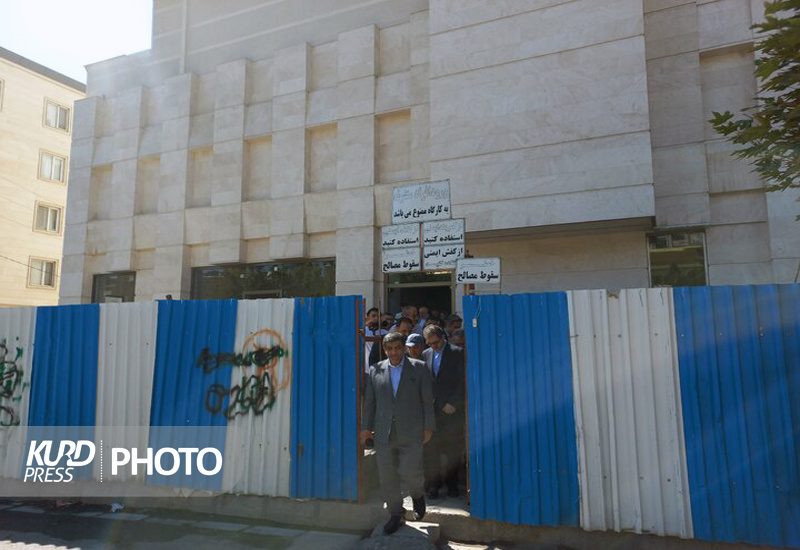 بازدید وزیر میراث فرهنگی از پروژه هتل شادی ۲ سنندج