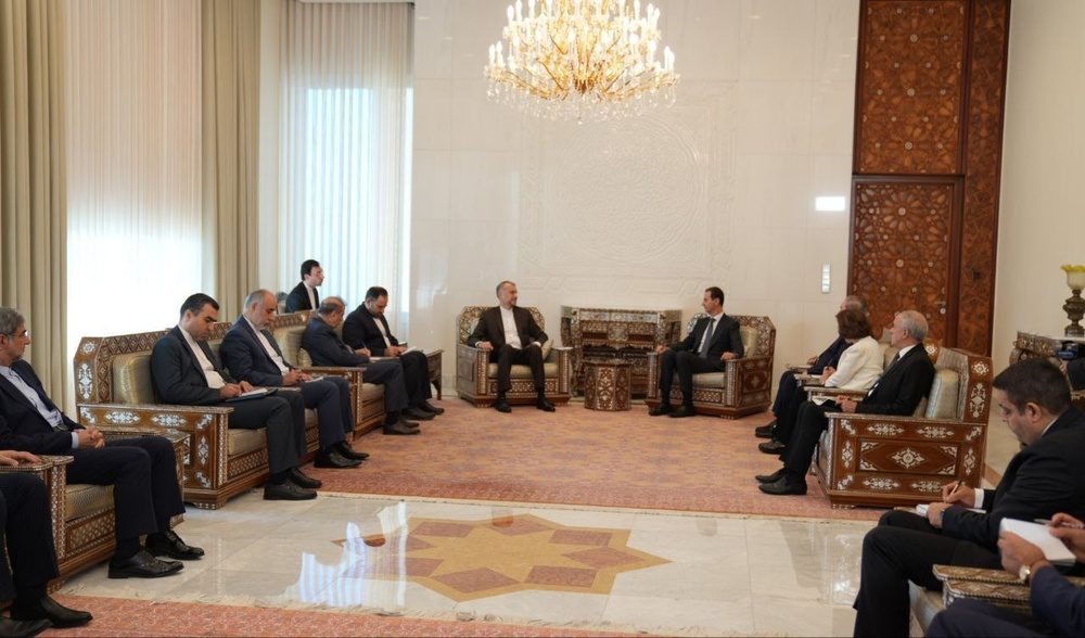 دیدار اسد و امیرعبداللهیان در دمشق