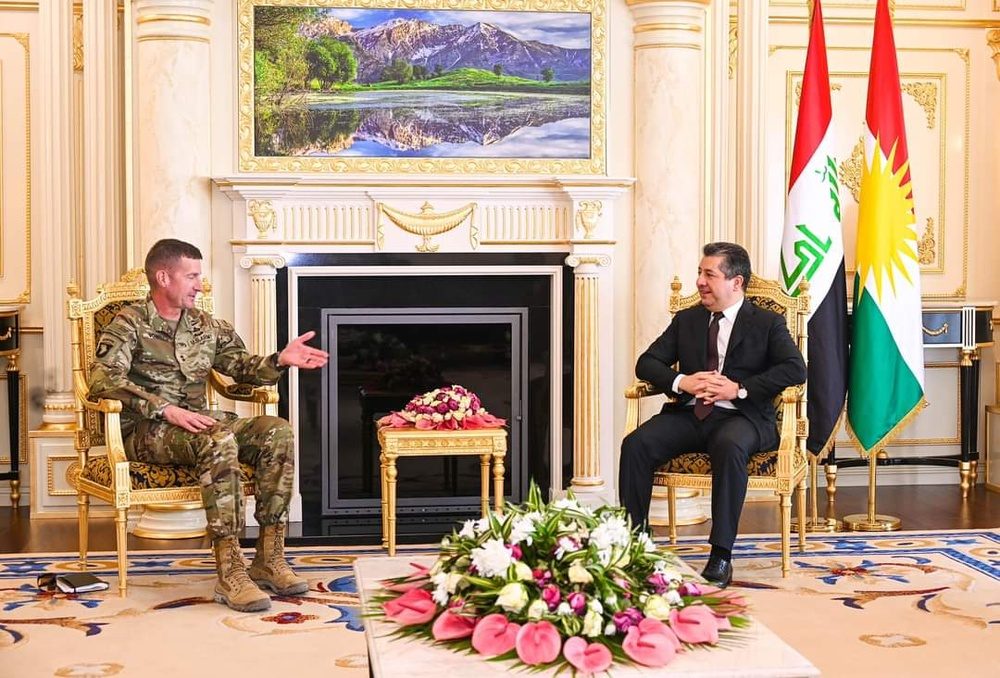 مەسروور بارزانی و فەرماندەی گشتیی هاوپەیمانان کۆبوونەوە