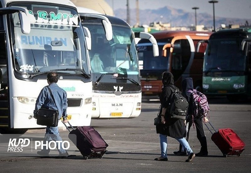 جابجایی مسافر از کردستان به دیگر استان های کشور ۲۰ درصد افزایش یافت
