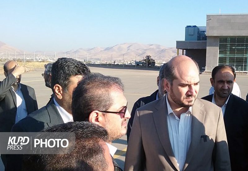 بازدید معاون اجرایی رئیس جمهور از فرودگاه سقز