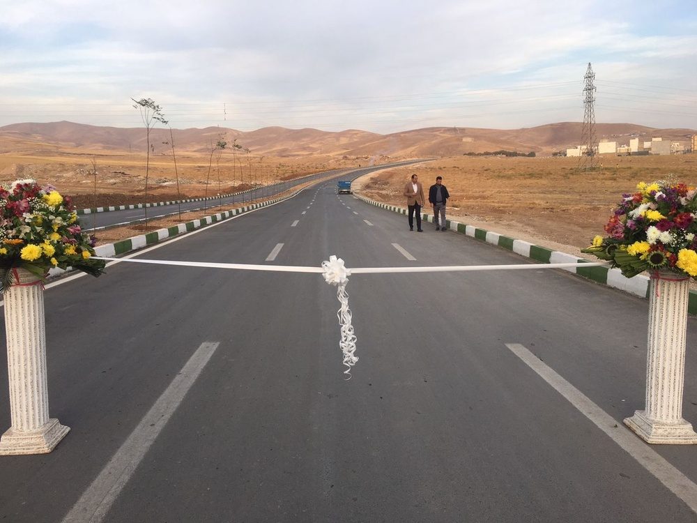 بهره برداری از یک محور مواصلاتی جدید در شهر کرمانشاه