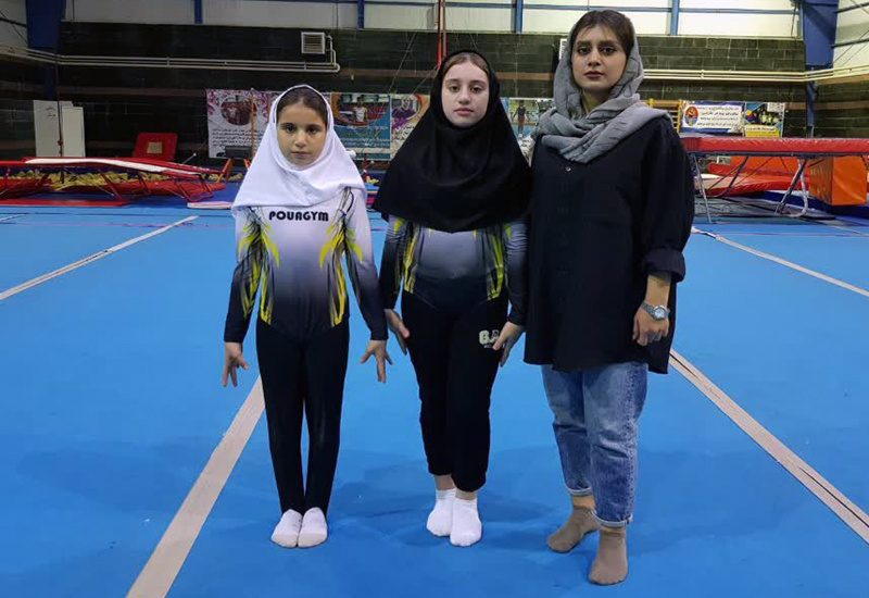 کسب ۲ نشان نقره بانوان کردستانی در رقابت های لیگ ترامپولین کشور