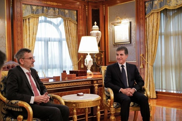 سەرۆکی هەرێمی کوردستان و شاندێکی باڵای نەتەوەیەکگرتووەکان کۆ بوونەوە
