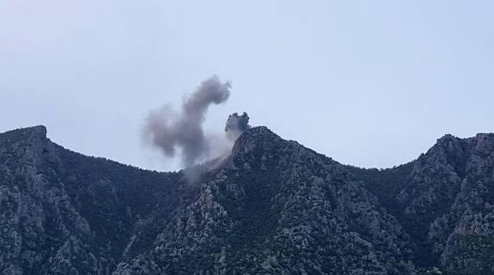 هێرشی فڕۆکە جەنگییەکانی تورکیا بۆسەر چیای مەتین و ناحیەی بامەڕنێی هەرێمی کوردستان