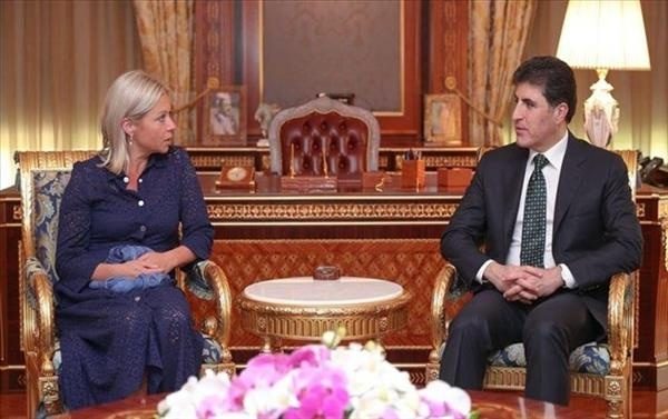 دیدار رئیس اقلیم کردستان با نماینده سازمان ملل متحد در عراق 