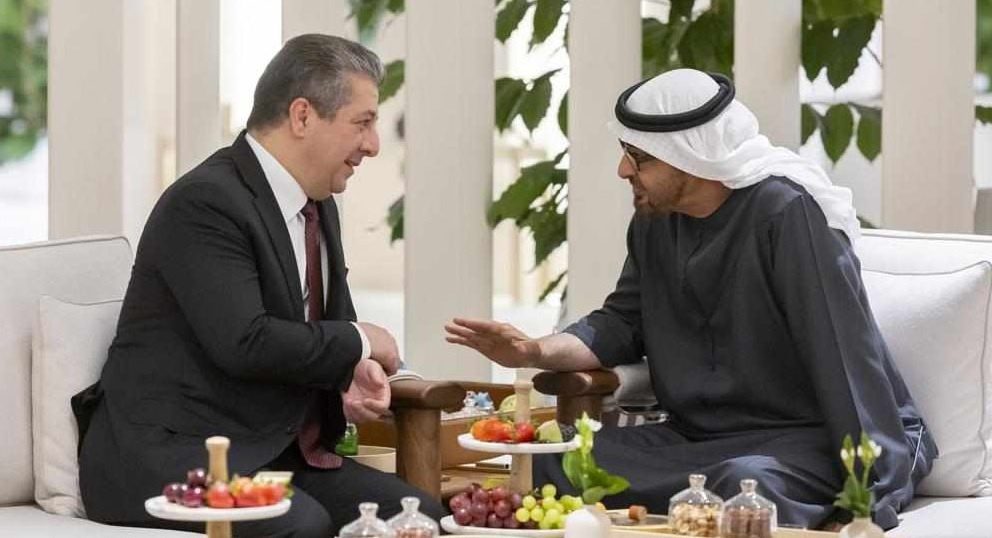 مەسروور بارزانی و محەمەد بن زایید کۆ بوونەوە