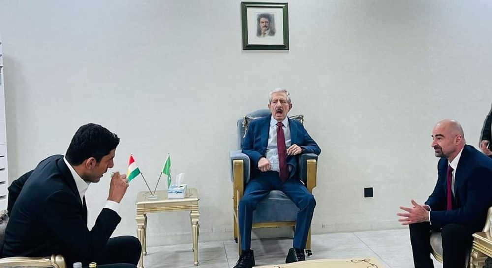 دیدار بافل طالبانی با کسرت رسول پس از تخریب منزل یک فرمانده نزدیک به این رهبر اتحادیه میهنی