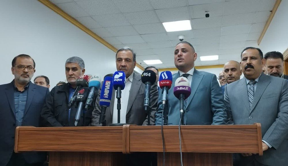 نشست خبری مشترک استاندار ایلام و استاندار واسط عراق برگزار شد