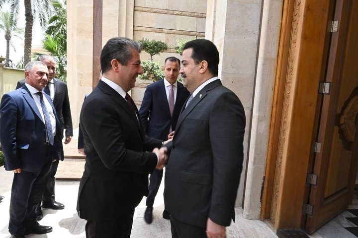 سەرۆک وەزیرانی عێراق و سەرۆکی حکوومەتی هەرێم تاوتوێی بارودۆخی عێراق بە گشتیی دەکەن