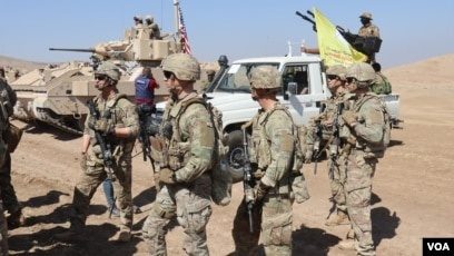برگزاری رزمایش مشترک ائتلاف و SDF در حومه دیرالزور