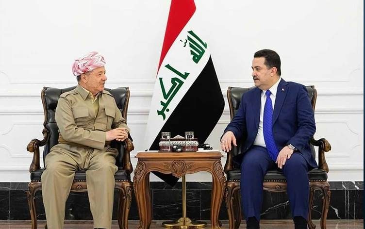 Massoud Barzani, Iraqi PM Sudani hold constructive talks in Baghdad