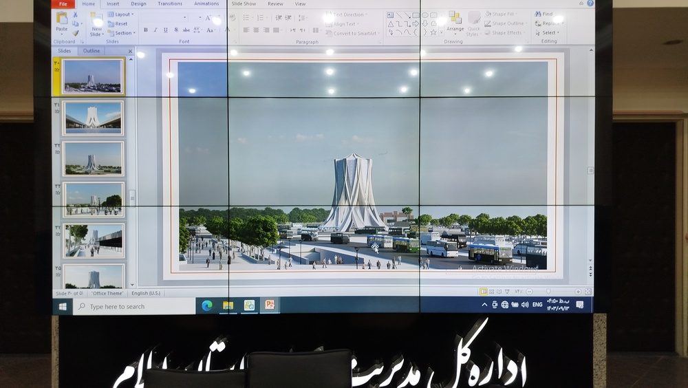 طراحی المان میدان اربعین مهران با رویکرد فراملی