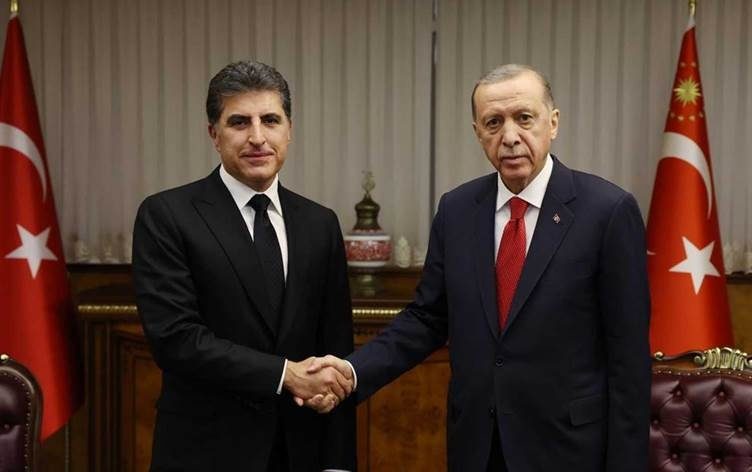 اردوغان خطاب به نچیروان بارزانی: دوست ارزشمند