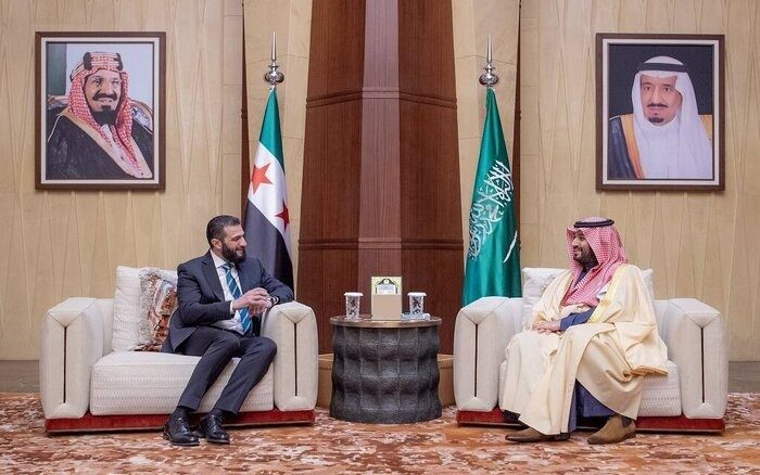 دیدار احمد الشرع با بن سلمان در ریاض