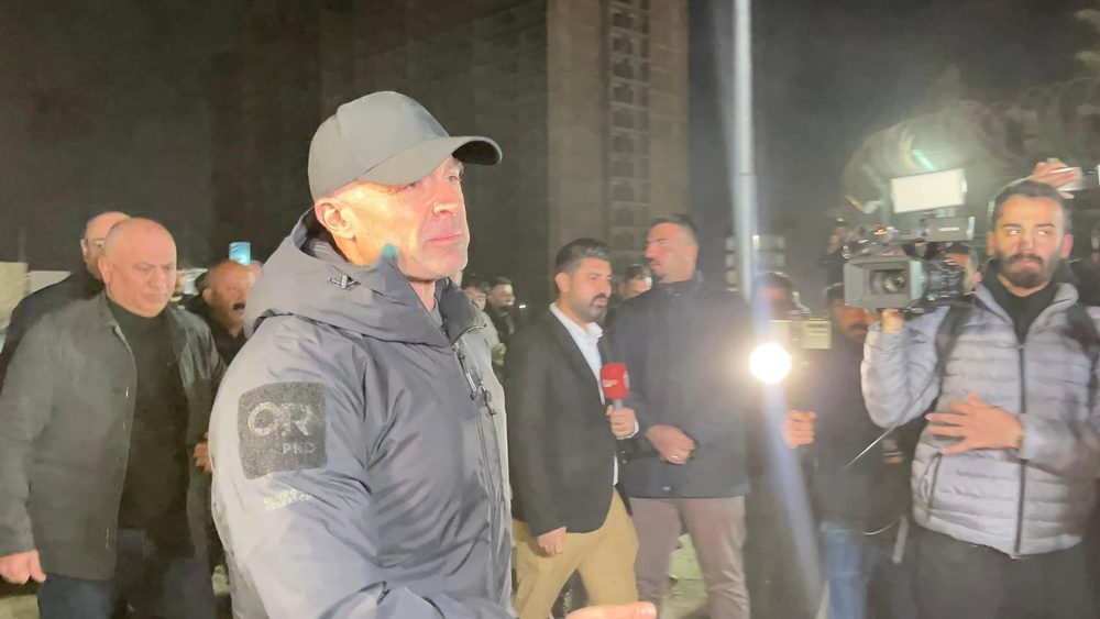 بازدید بافل طالبانی از چادر اعتصاب کنندگان و ادامه اعتصاب معلمان و کارمندان در سلیمانیه