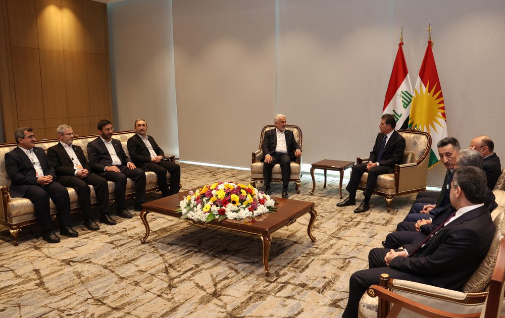 نچیروان بارزانی با رئیس کل هوداپار و هیئتی از نمایندگان پارلمان ترکیه دیدار کرد