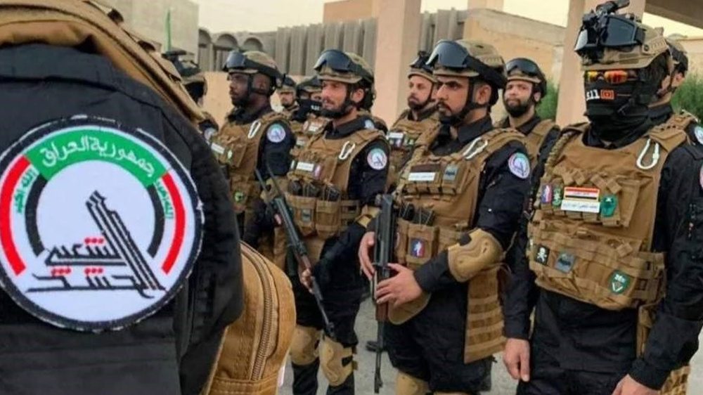 The Hashd-Alshabi Forces are part of the security system.
