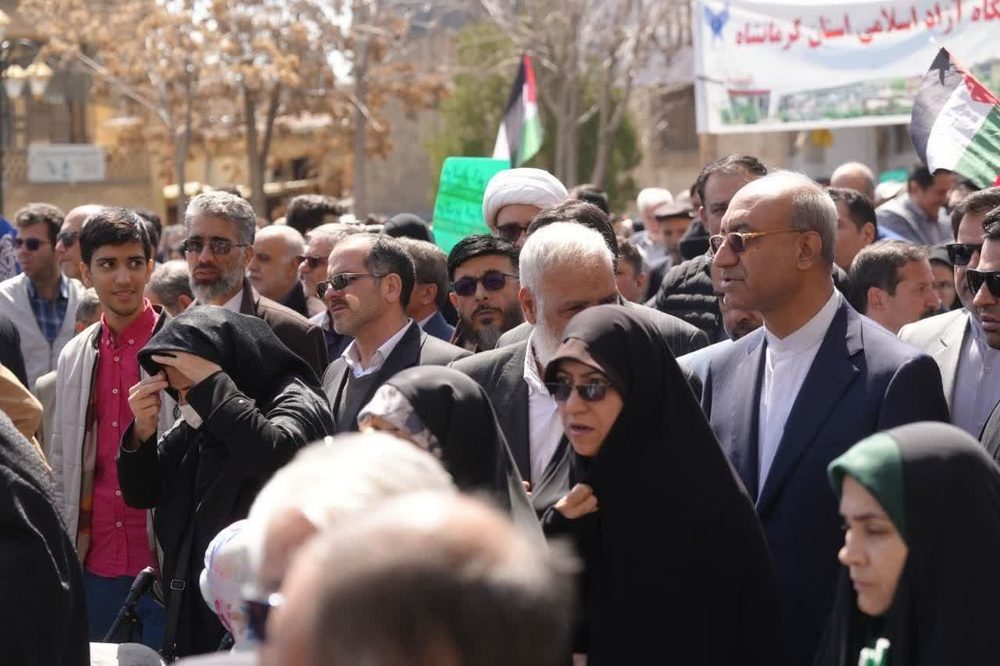 راهپیمایی روز جهانی قدس در کرمانشاه برگزار شد