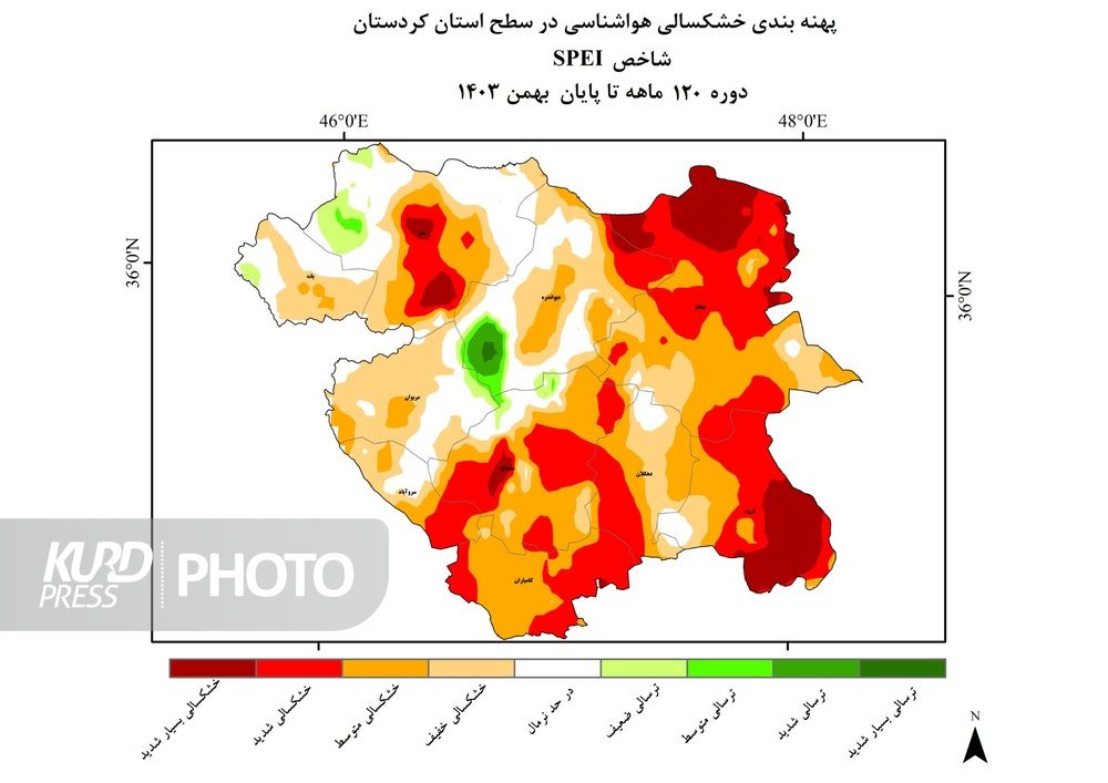 روند صعودی خشکسالی در قروه، بیجار و کامیاران ادامه دارد